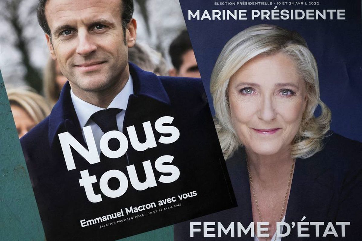 فرانسه برای دوئل انتخاباتی مکرون و لوپن آماده می‌شود