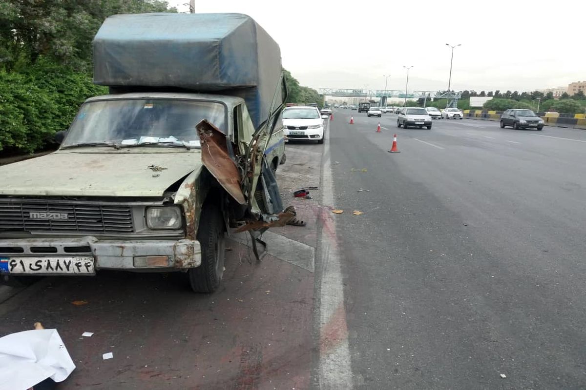 وقوع تصادف خونین در بزرگراه امام علی/ فوت یک نفر در این حادثه