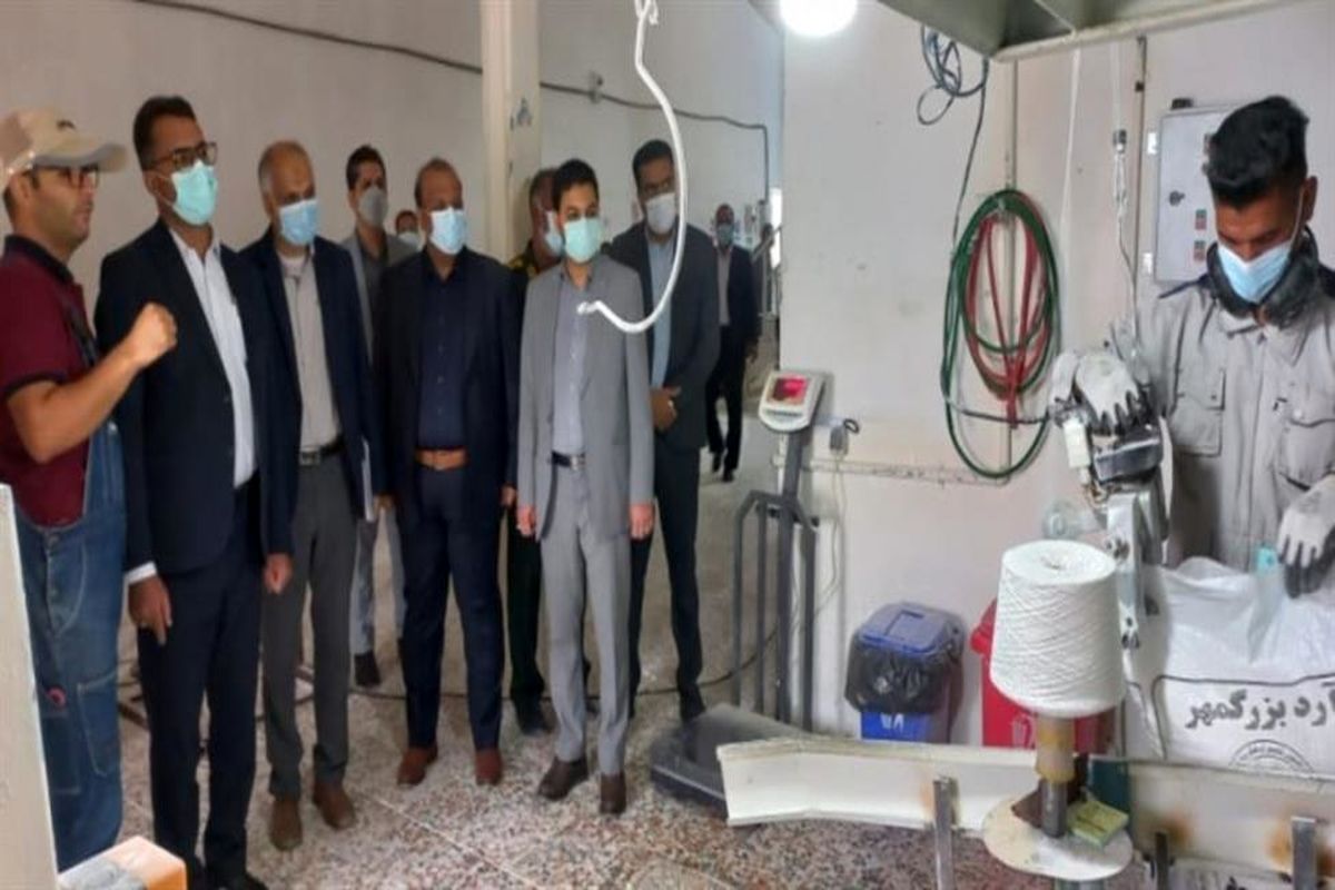 رئیس کل دادگستری هرمزگان از کارخانه آرد رودان با هدف رفع موانع تولید بازدید کرد