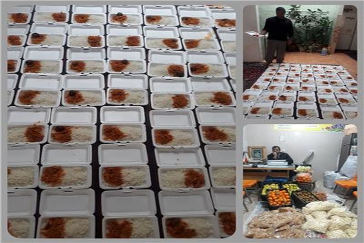 توزیع بیش از ۱۷۰ پرس غذای گرم در بین خانواده های جامعه هدف شهرستان ملایر