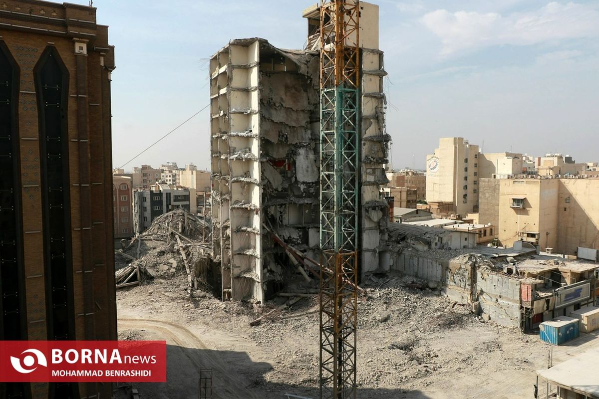 عملیات نهایی تخریب باقی مانده ساختمانمتروپل شنبه ۳ دی ماه به پایان خواهد رسید