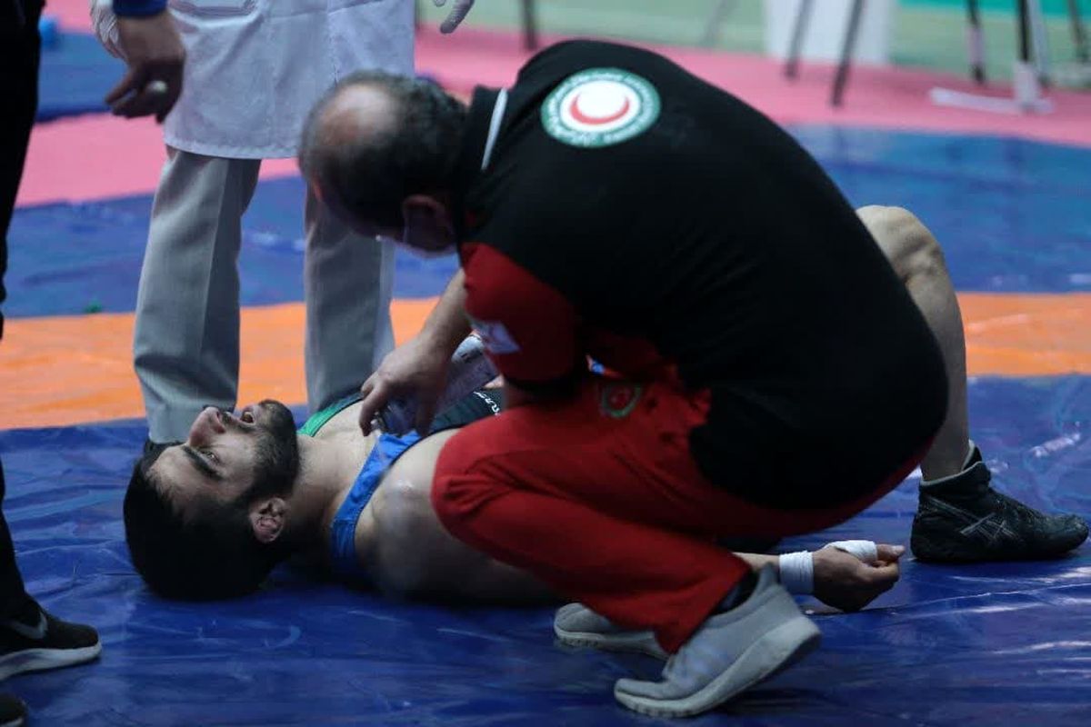 بدشانسی مرتضی عطایی کشتی گیر البرزی