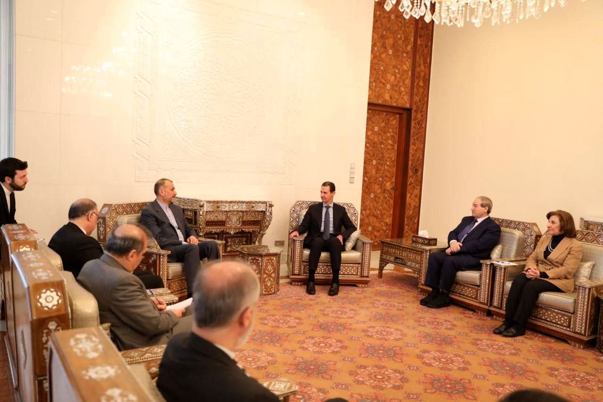 وزیر امور خارجه با بشار اسد دیدار کرد