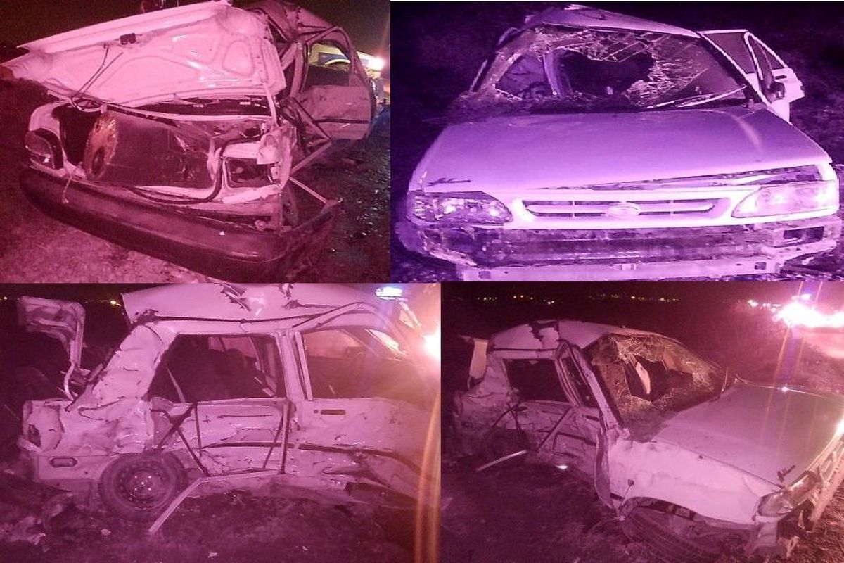۳ کشته و یک مجروح در برخورد خودروهای سواری پراید در محور سیاهکل به سنگر