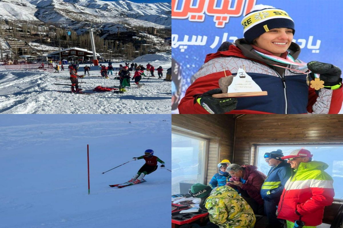 قهرمانی عاطفه احمدی از شهر آبعلی در مسابقات بین‌المللی اسکی آلپاین دربندسر