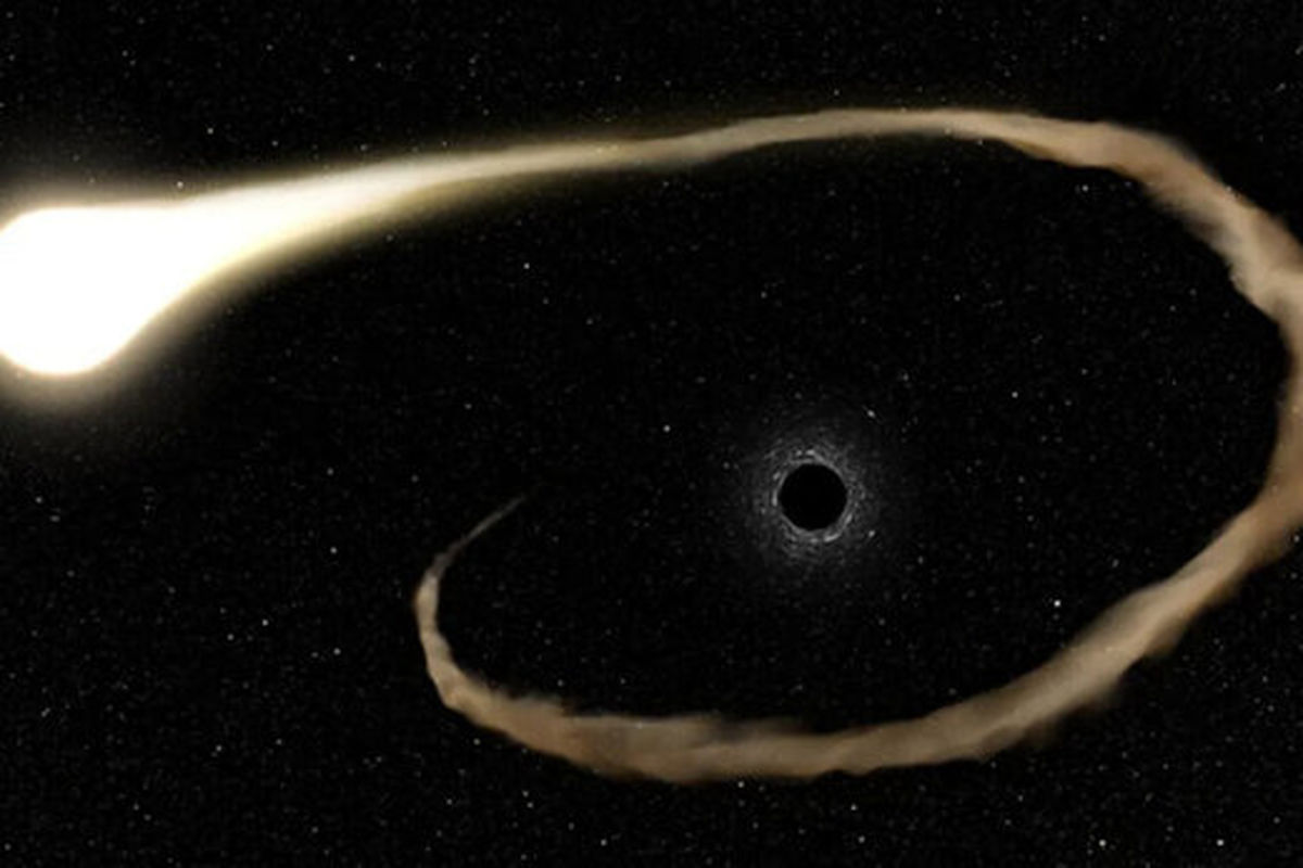 صحنه استثنایی بلعیدن ستاره توسط سیاهچاله+عکس