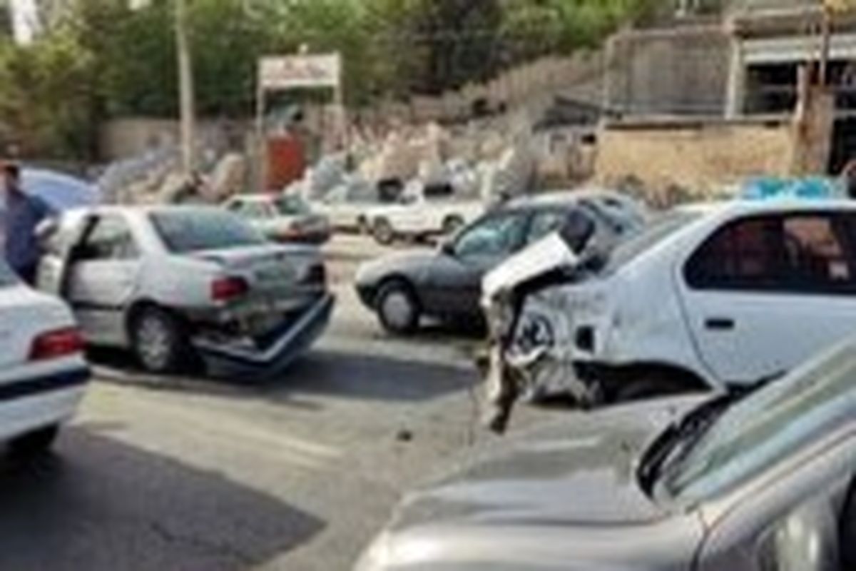تصادف زنجیره‌ای در جاده یاسوج-بابامیدان