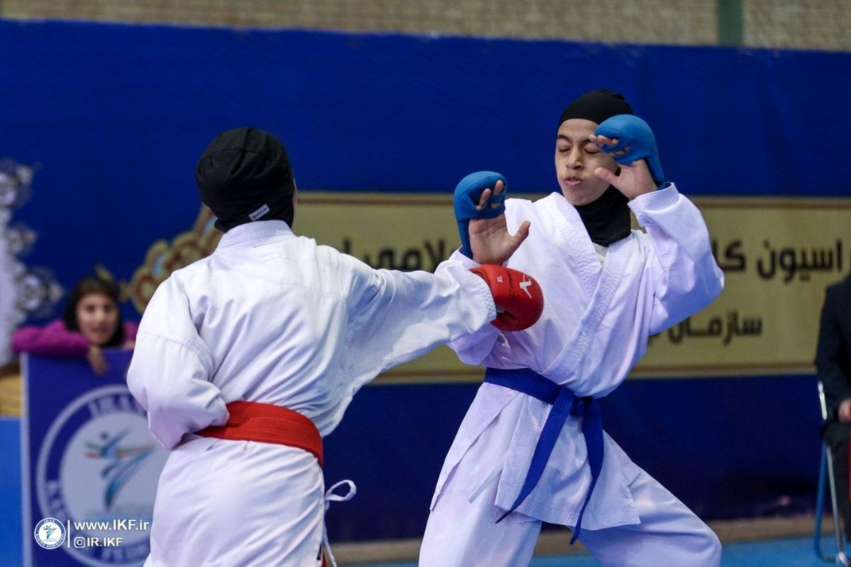 کاراته کای دختر نونهال قزوینی در اردوی تیم ملی