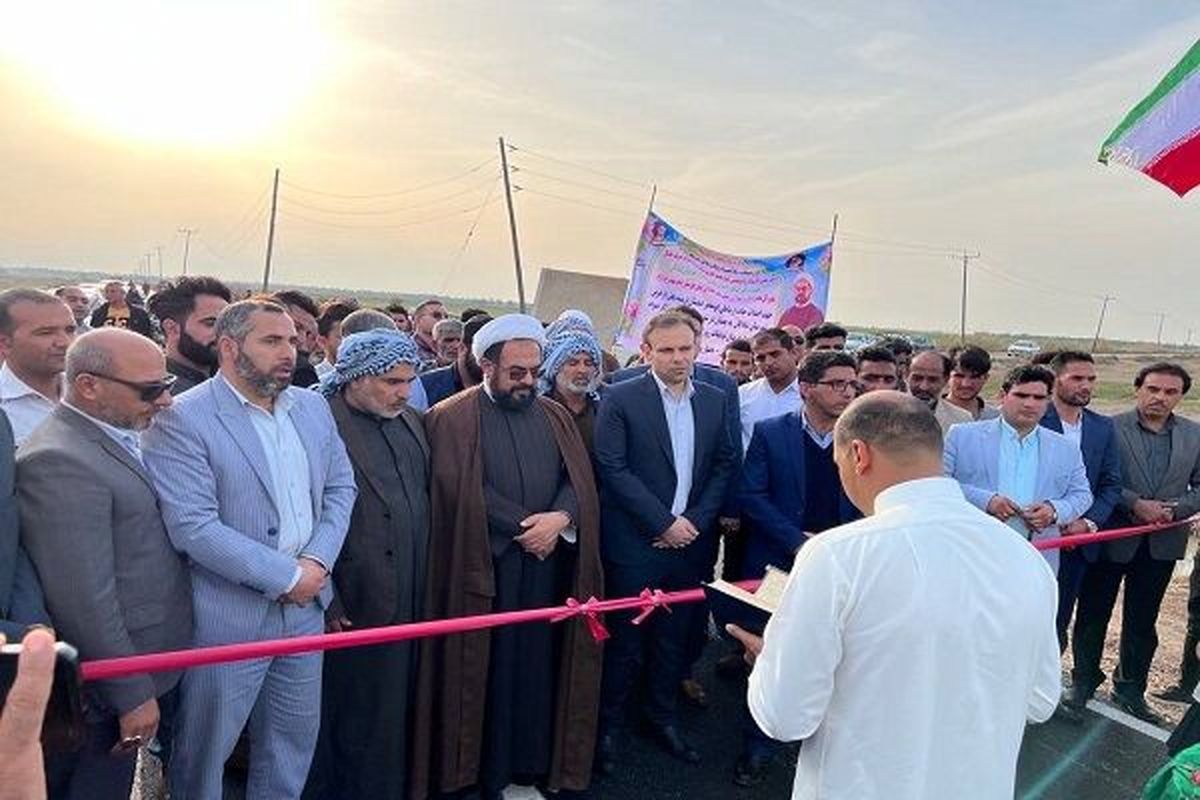 افتتاح پروژه احداث جاده ابوصخیر در شادگان