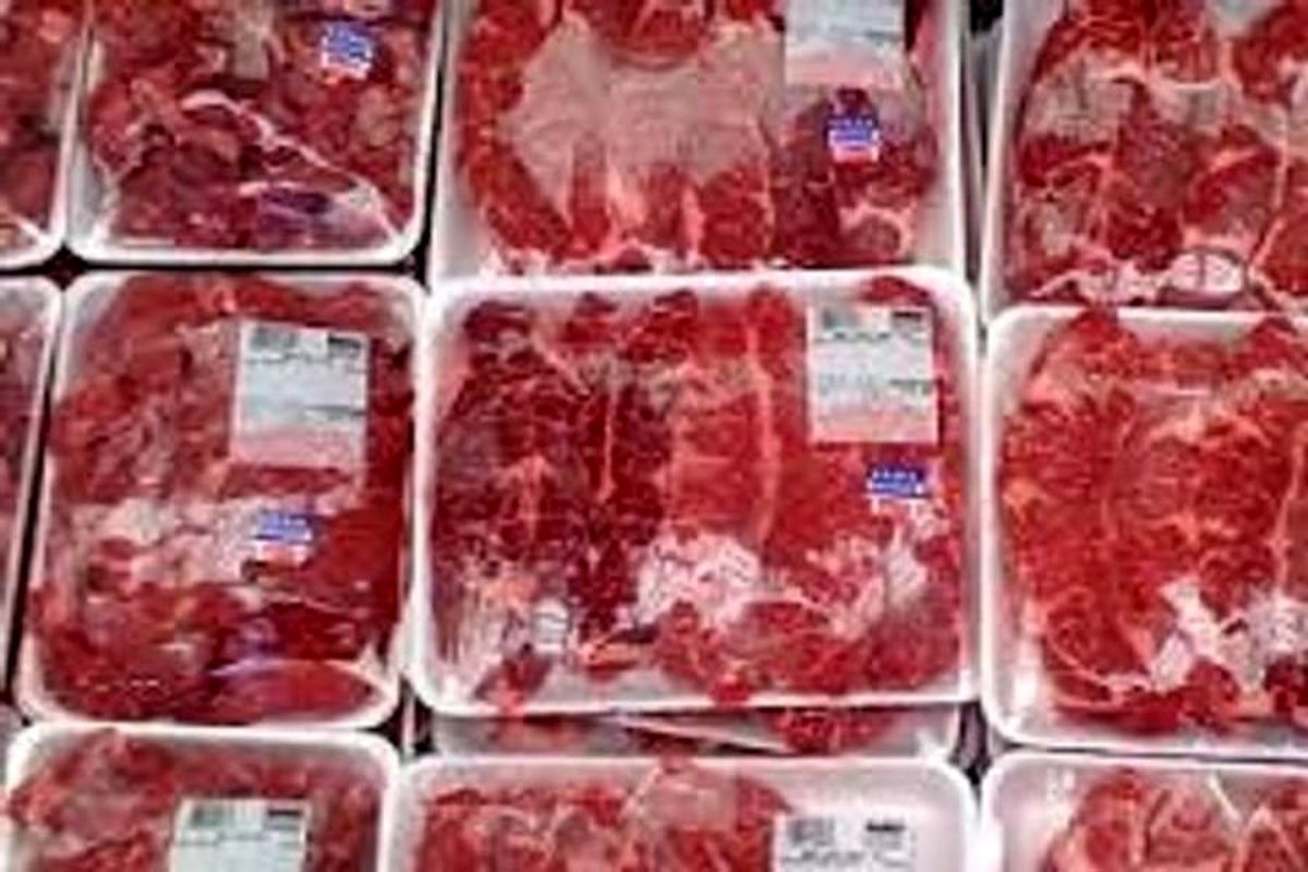 توزیع روزانه ۸ تن و ۷۰۰ کیلو گرم گوشت قرمز منجمد در استان قزوین