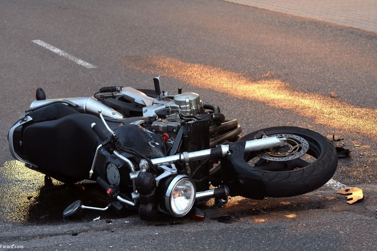 وقوع تصادف یک دستگاه موتورسیکلت در بزرگراه نواب