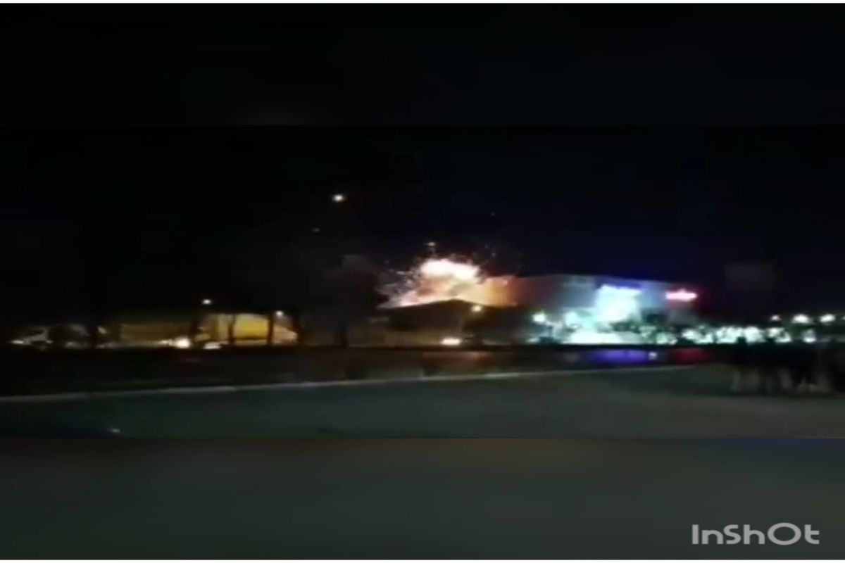 فیلمی از انهدام پهپاد در حمله به یکی از مراکز وزارت دفاع در اصفهان