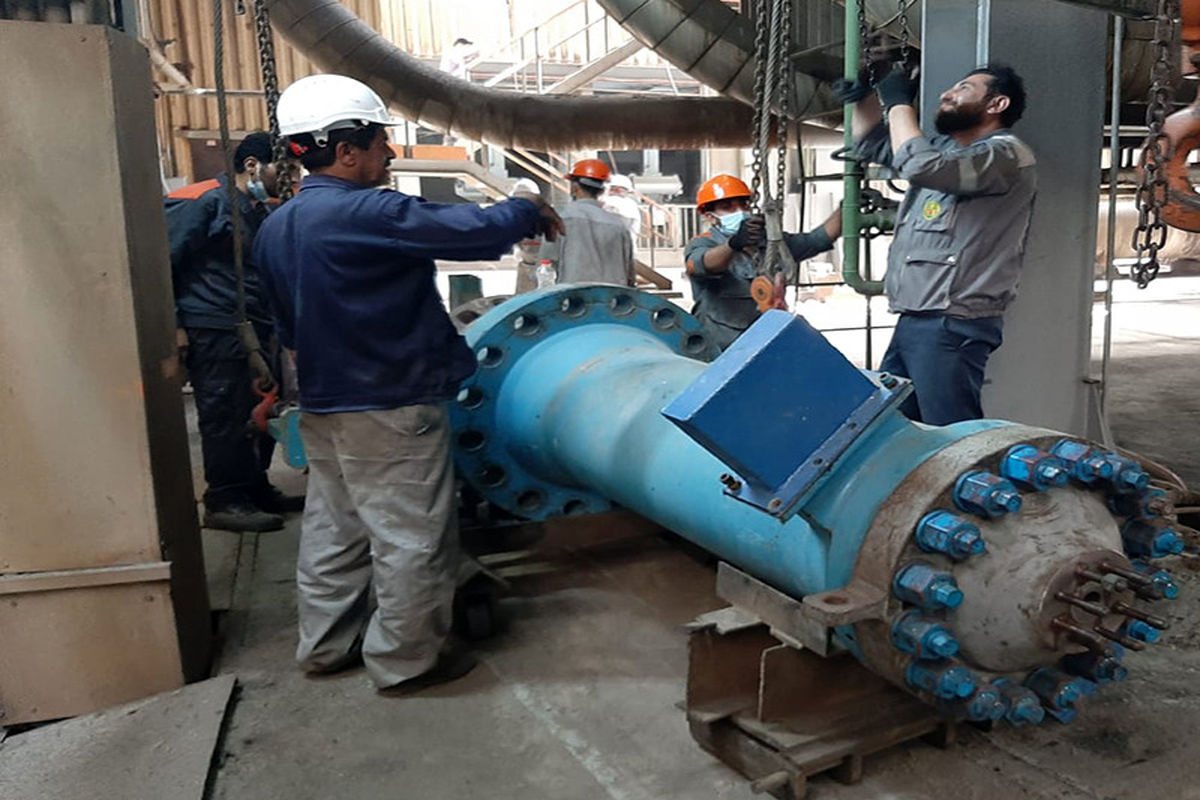 تعمیر و بهینه سازی پمپ آب گردشی بویلر واحد ۲ بخار نیروگاه بندرعباس