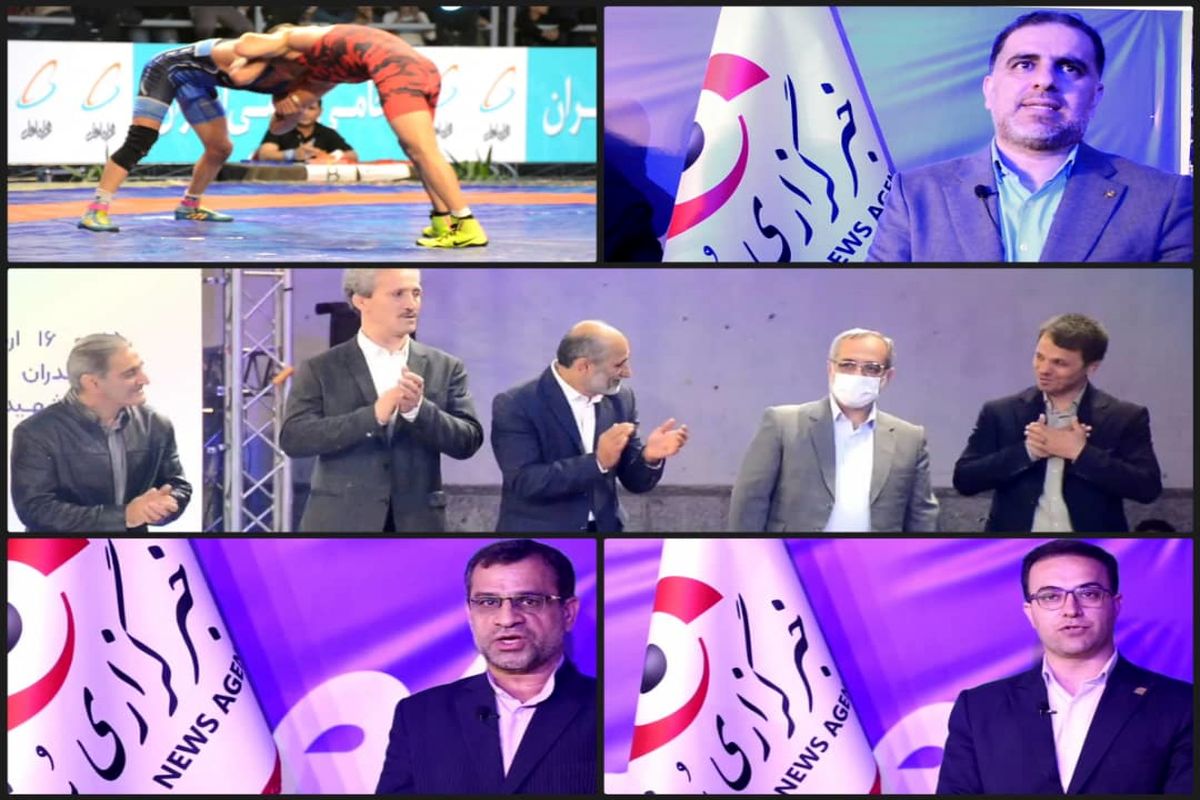 صحبت های مسئولان شهرستان بهشهر در حاشیه مسابقات کشتی جام شهید هاشمی نژاد