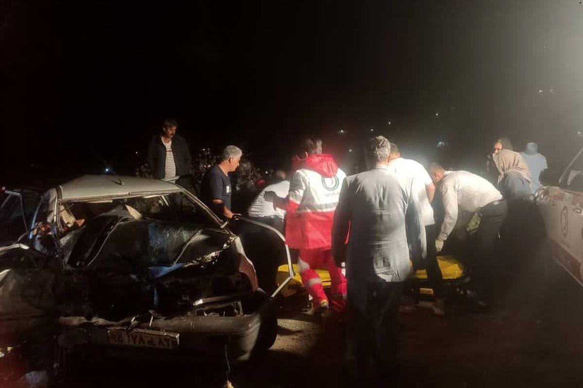 تصادف مرگبار سرنشینان خودروی پراید در رودبار