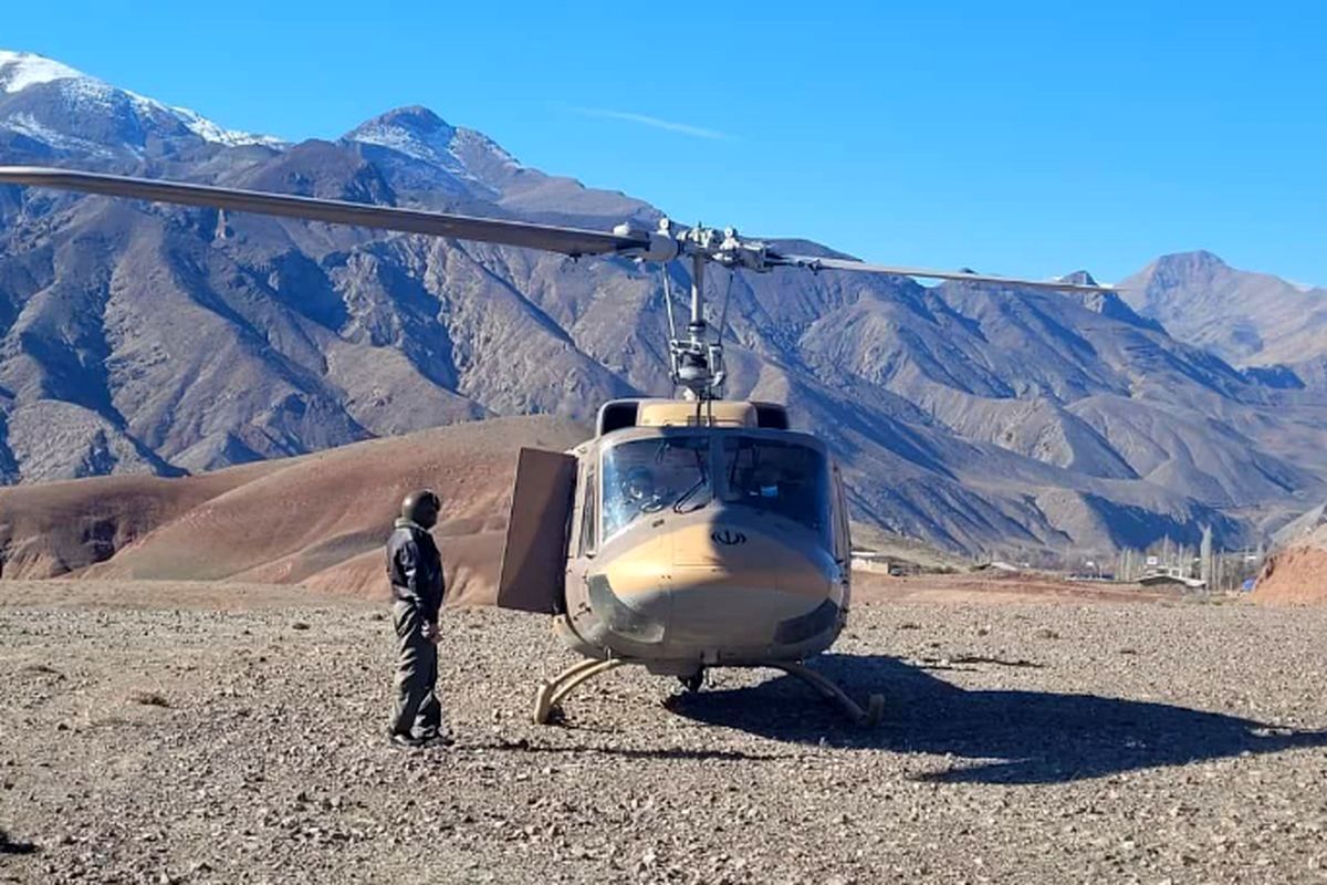 پرواز اورژانس هوایی برای نجات جان دو مصدوم سوختگی در ارتفاعات الموت