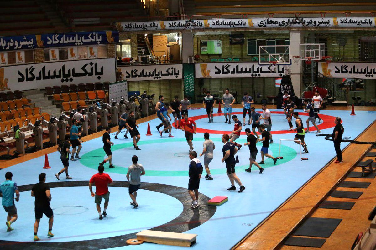 تمرینات تکنیکی و ریکاروی در آخرین مرحله اردوی کشتی آزاد پیش از اعزام به قزاقستان