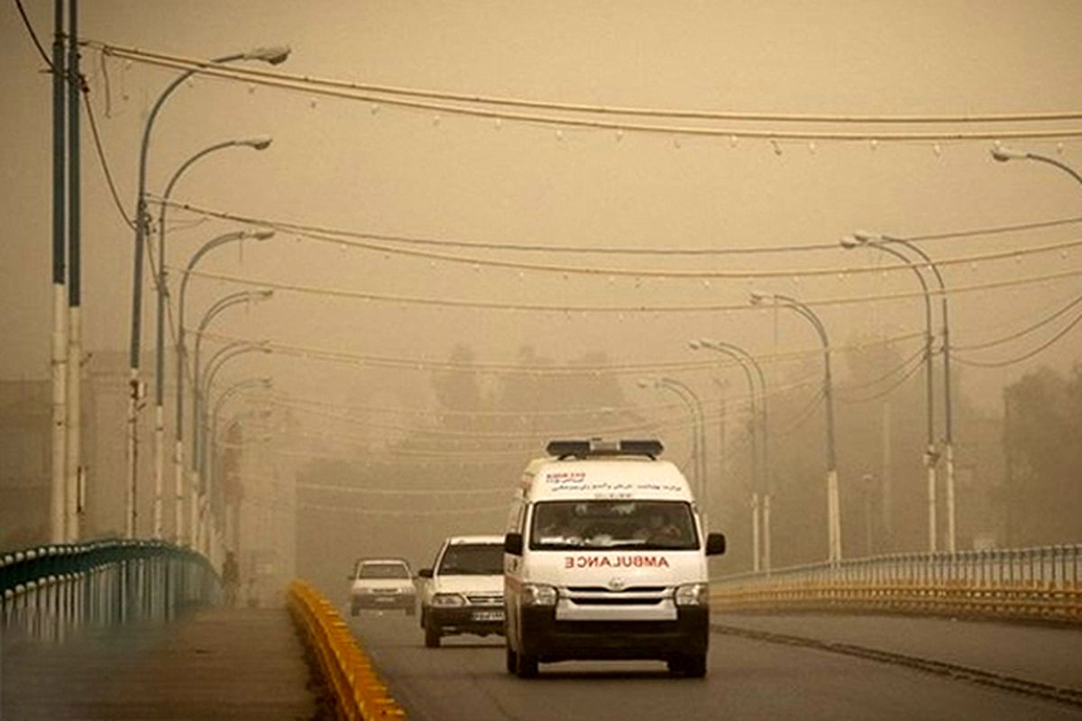گرد و غبار در خوزستان ۵۳۲ نفر را راهی بیمارستان‌ ها کرد