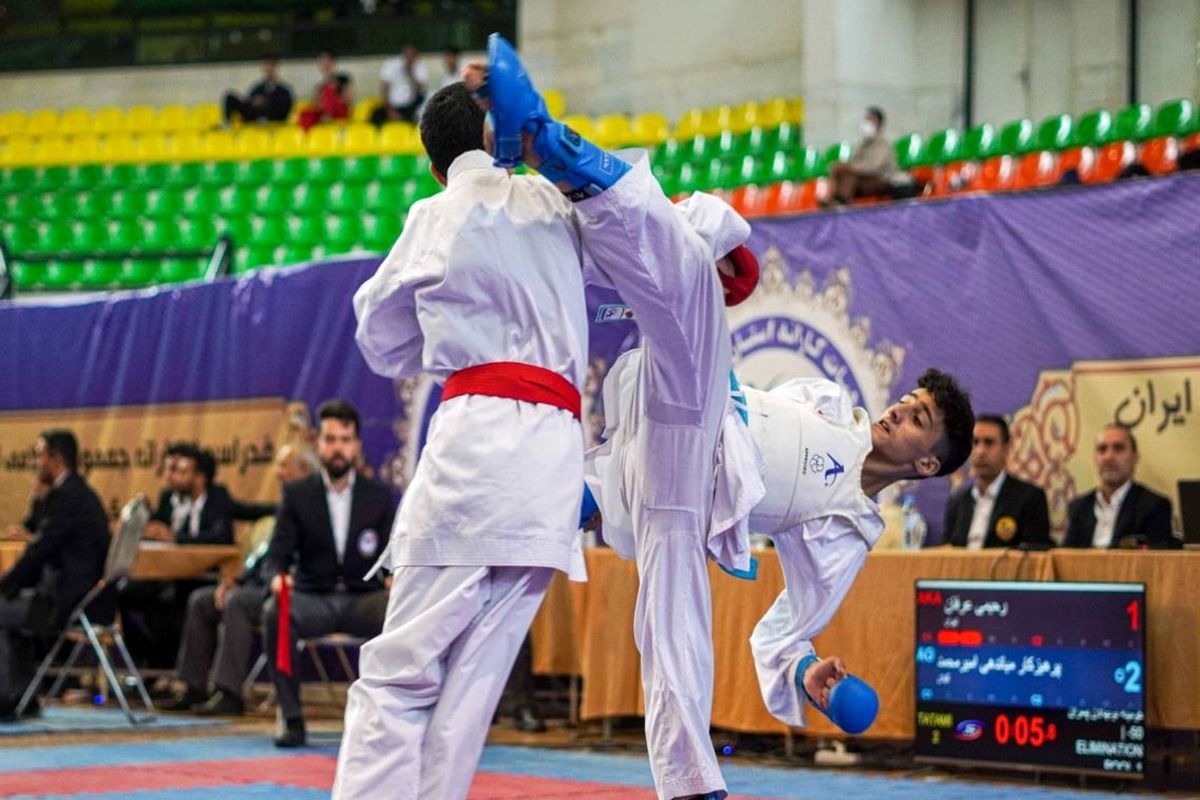 مقام آوران روز دوم مرحله سوم لیگ‌ کاراته وان ایران مشخص شدند