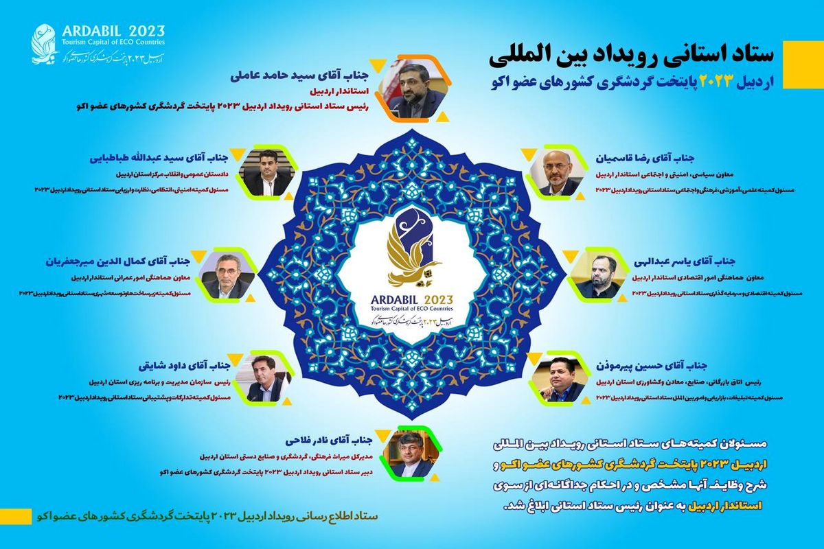 ۶ کمیته تخصصی رویداد اردبیل ۲۰۲۳ تشکیل شد