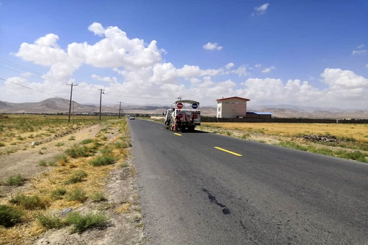 خط کشی بیش از ۴۰۰ کیلومتر از راه های مواصلاتی در خراسان شمالی