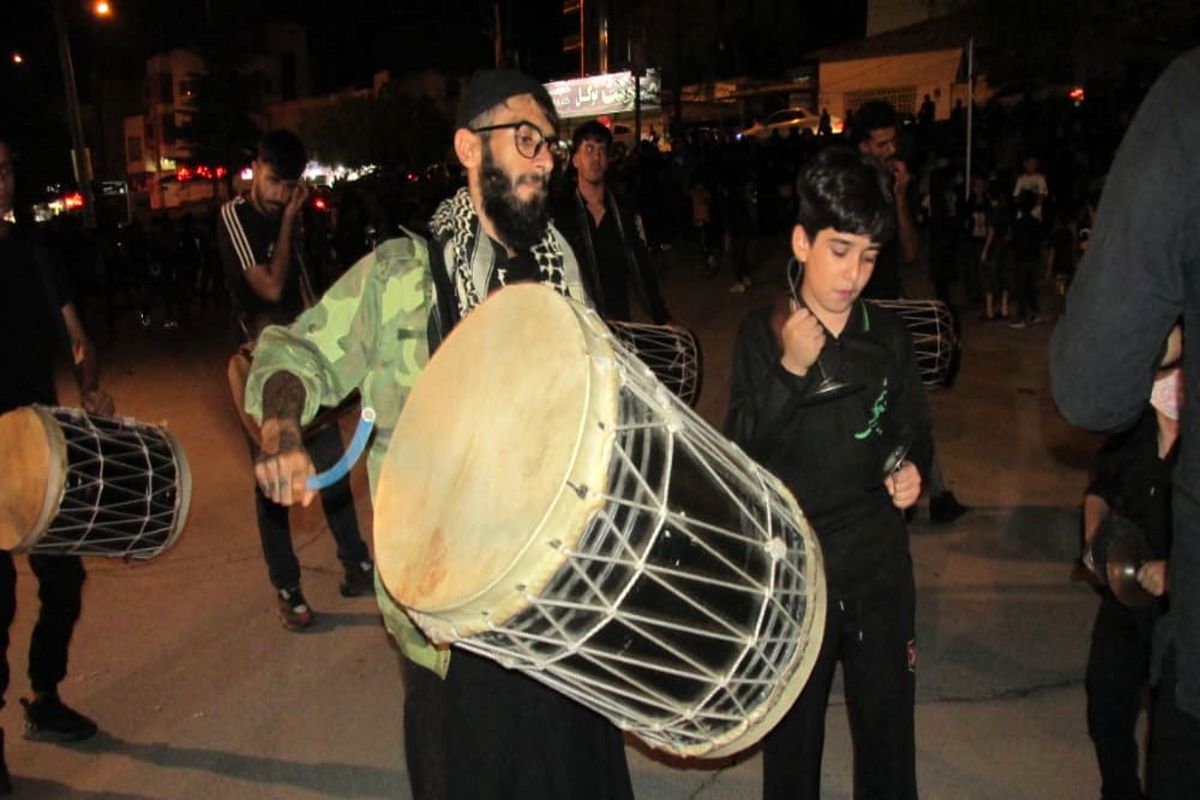 عزاداری مردم کهگیلویه و بویراحمد در نهمین شب محرم