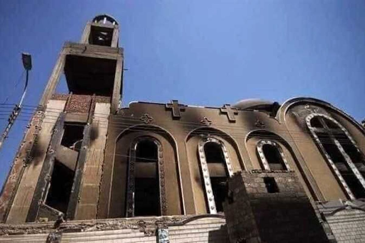۳۵ کشته در آتش سوزی در یک کلیسا در مصر