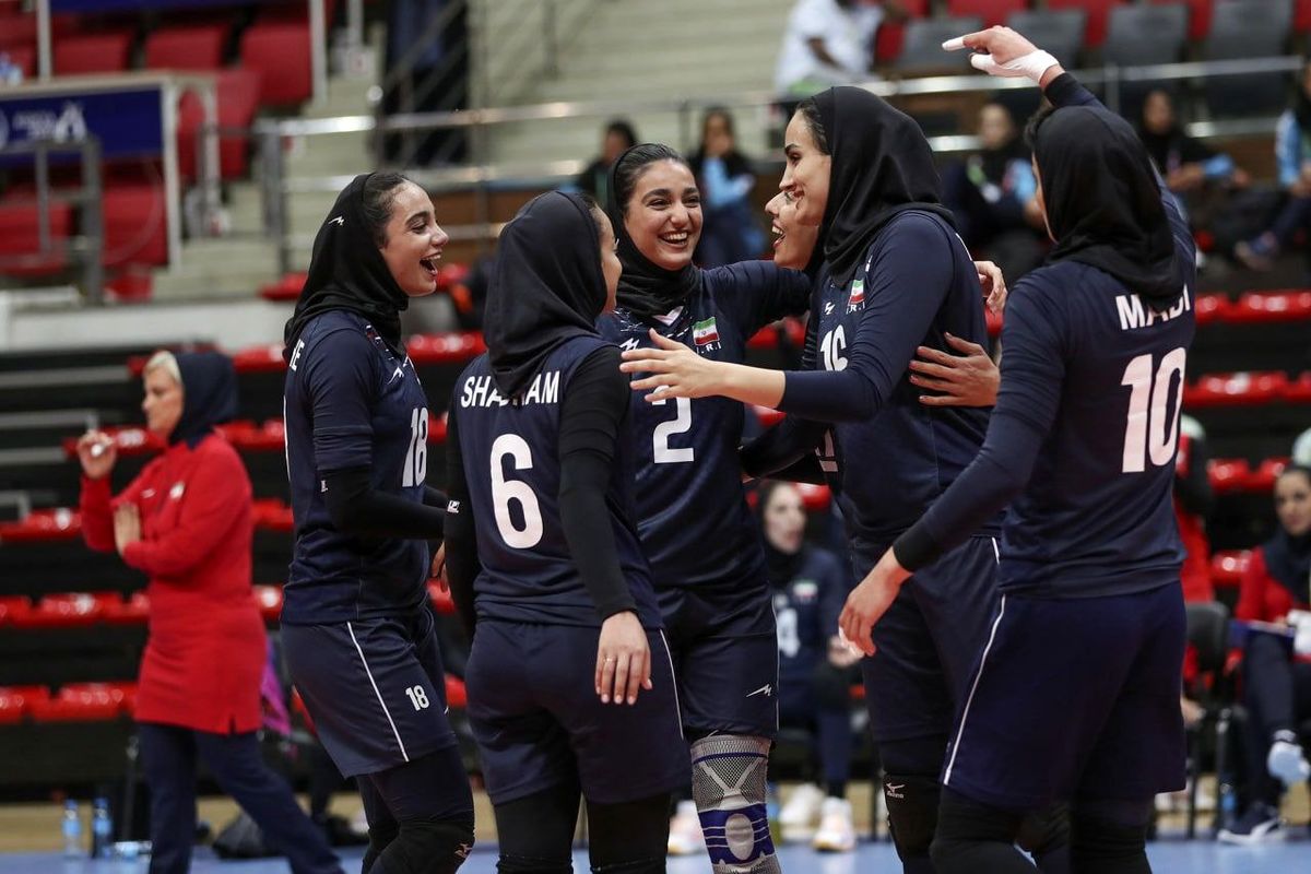 پیروزی تاریخی دختران ملی‌پوش والیبال ایران