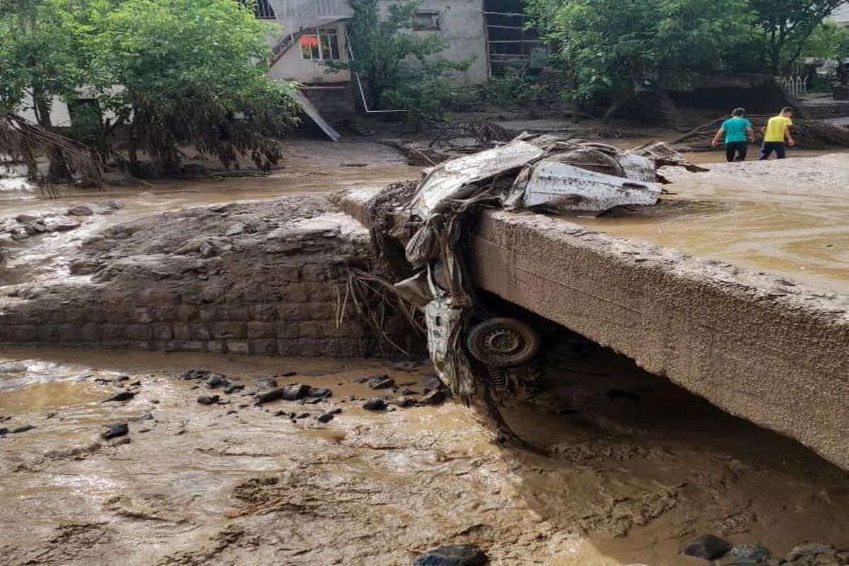 خودروهای مچاله شده در سیلاب های اخیر ایران +عکس