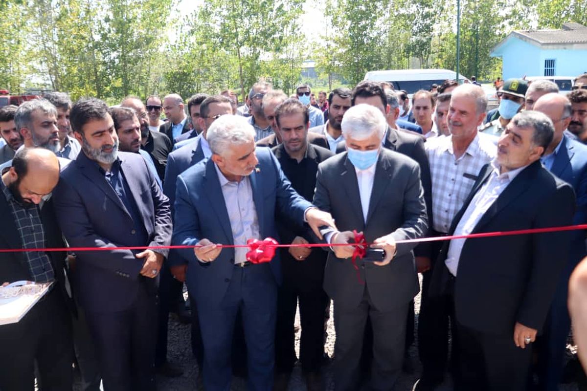 افتتاح پروژه زمین فوتبال چمن مصنوعی بخش طاهر گوراب شهرستان صومعه سرا