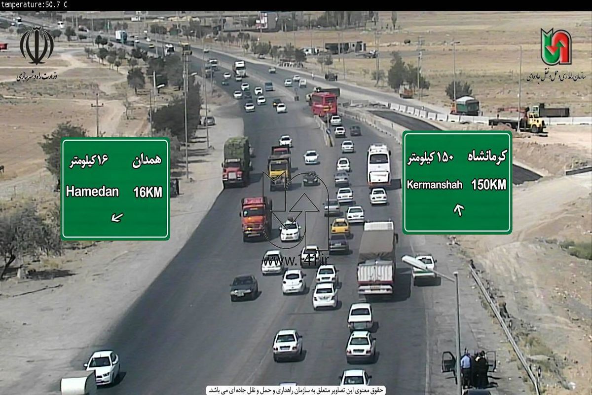 پلیس راه همدان خبر داد: افزایش ۴۲ درصدی میزان تردد در جاده های استان همدان