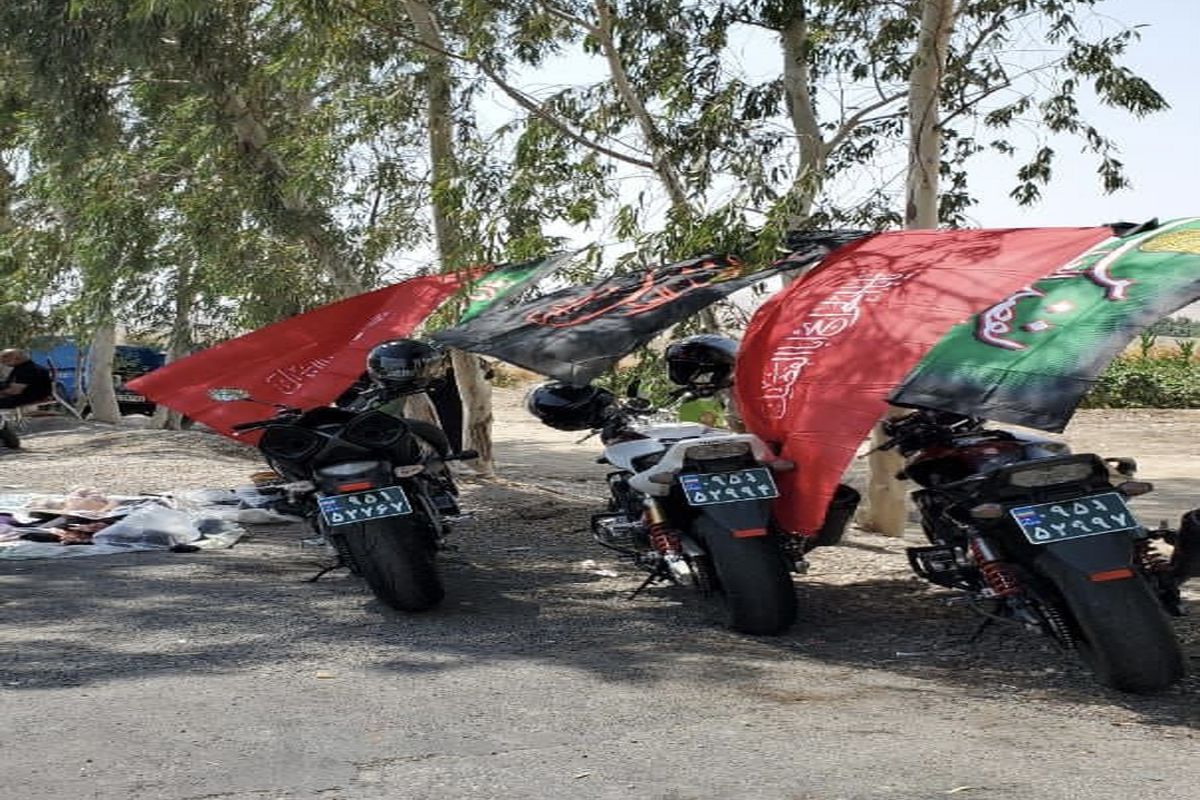 موتورسیکلت های کانون جهانگردی به کمک پلیس راهور آمدند