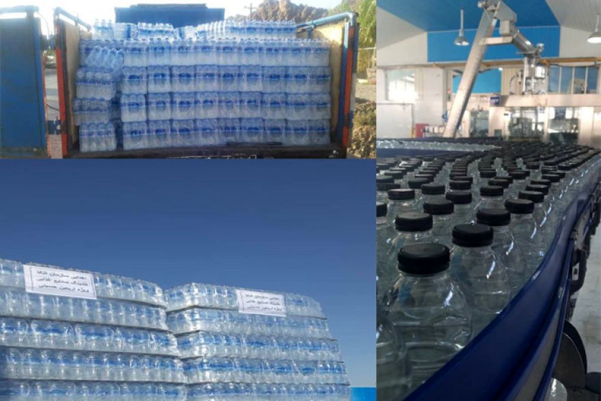 ارسال و توزیع ۶ میلیون بطری آب معدنی به زائران اربعین