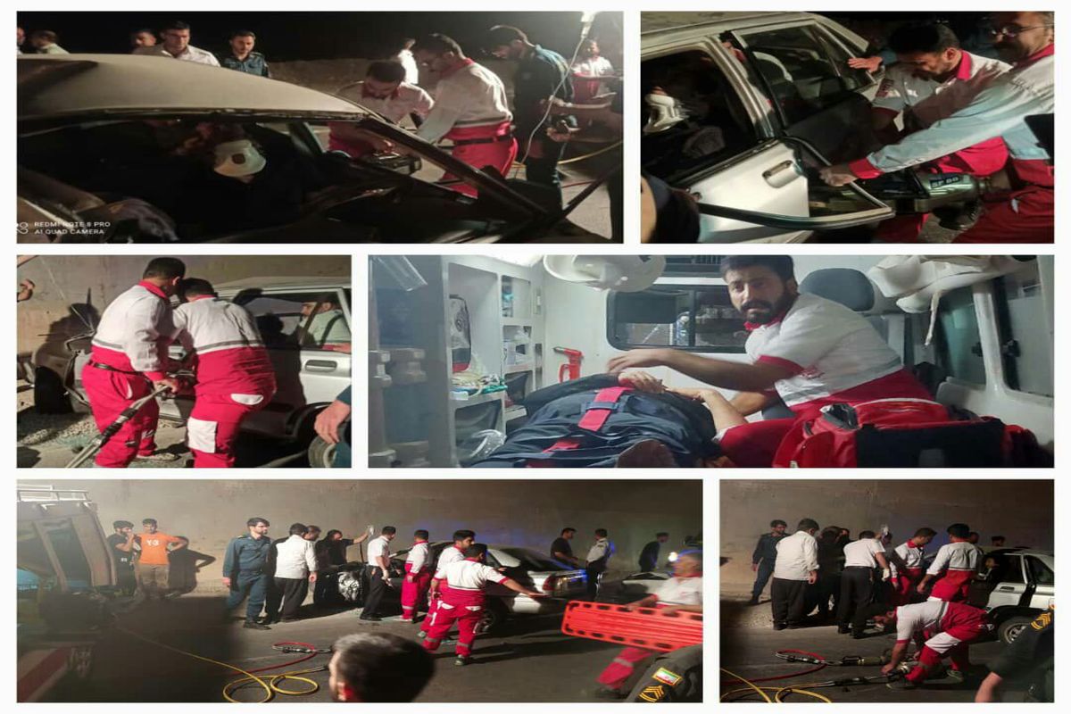 تصادف  در چرداول ۷ مصدوم بر جا گذاشت