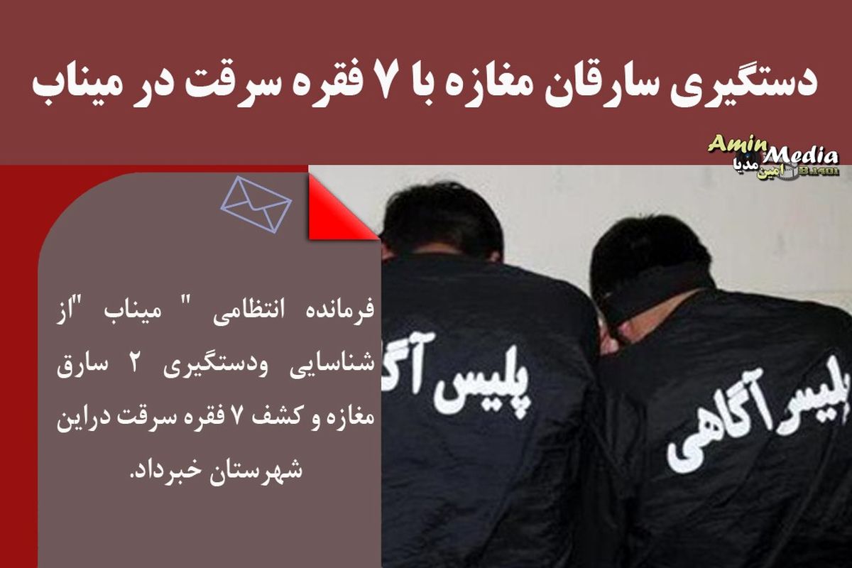 دستگیری سارقان مغازه با ۷ فقره سرقت در میناب