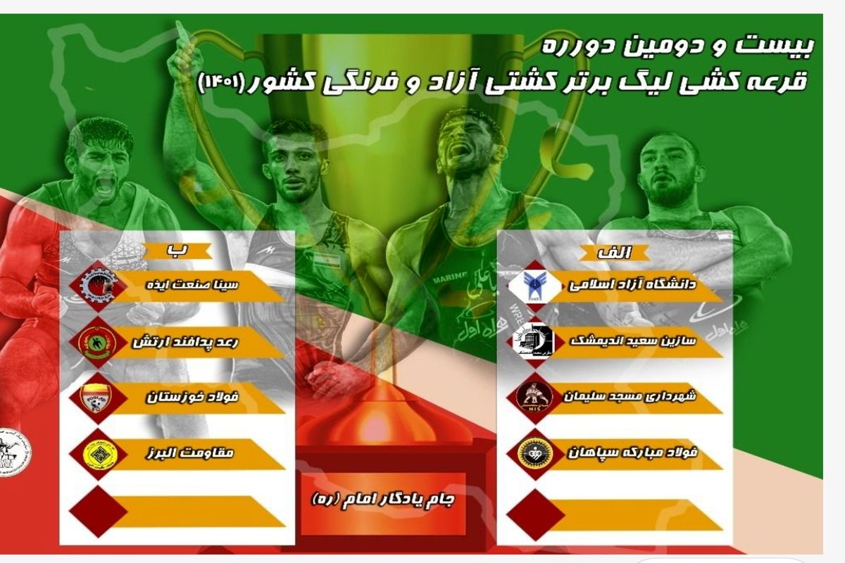 حضور باشگاه فولاد مبارکه سپاهان در لیگ برتر کشتی فرنگی