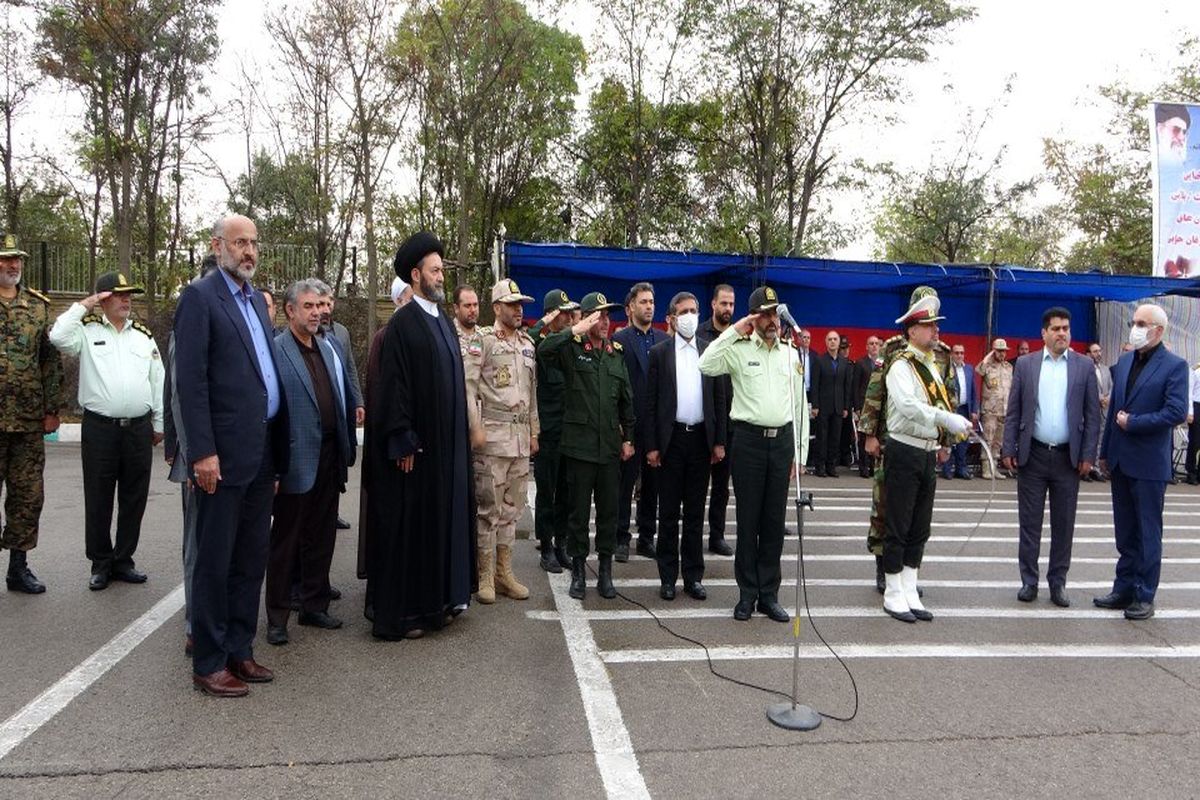 صبحگاه مشترک نیروهای مسلح استان اردبیل به‌ مناسبت هفته نیروی انتظامی
