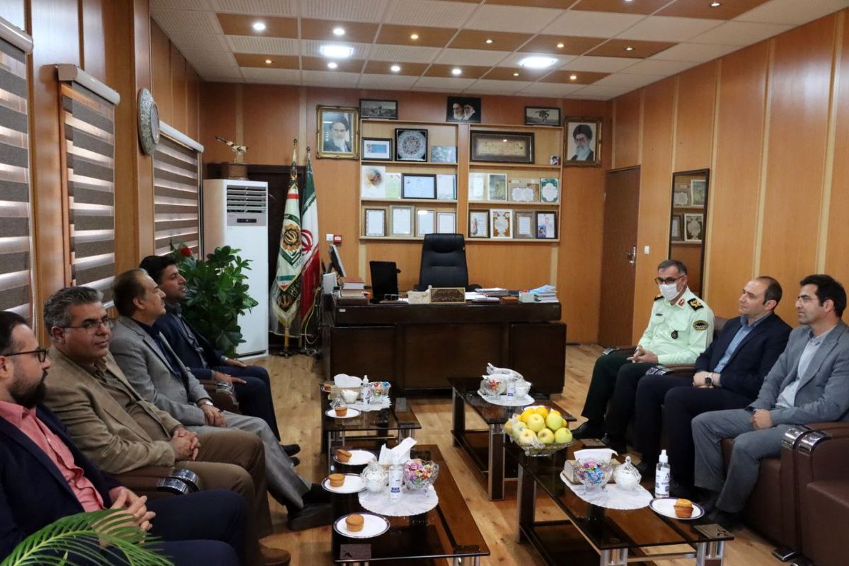 مدیرکل ورزش و جوانان و فرمانده نیروی انتظامی استان همدان با هم دیدار کردند