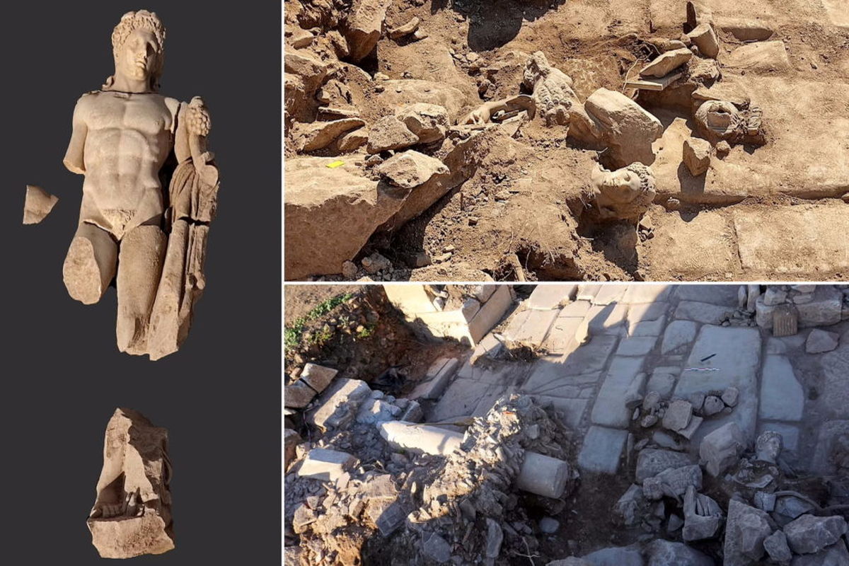 مجسمه هرکول خدای رومیان با قدمت ۲۰۰۰ سال کشف شد! +تصاویر