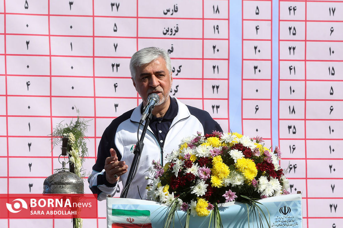 سجادی: ۲ میلیون متر مربع در ۱۳ ماه گذشته به فضای ورزشی کشور افزوده شد/ برای توسعه ورزش قهرمانی باید برای ورزش دانش آموزی برنامه ویژه داشته باشیم