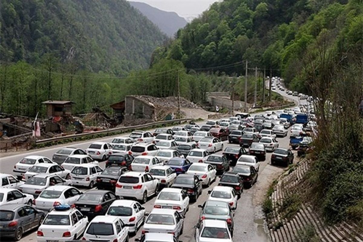 ترافیک روان در جاده های شمالی