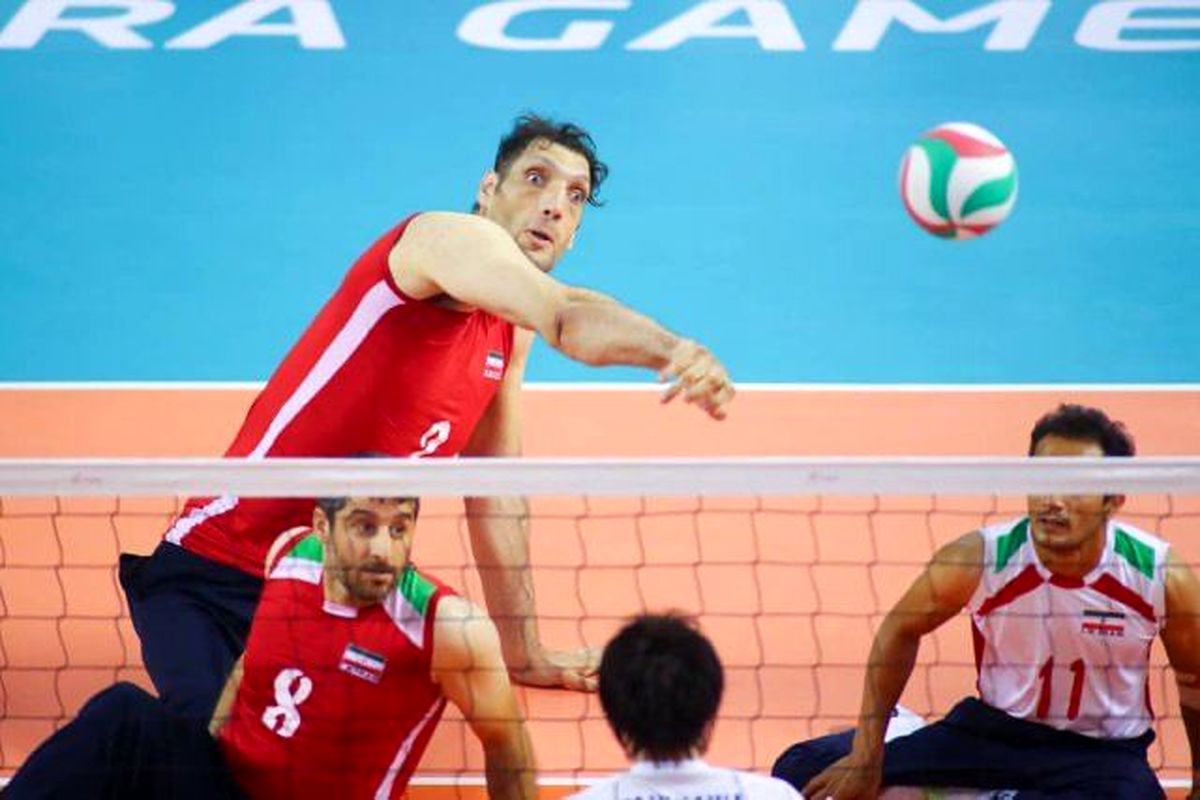 برتری مردان والیبال نشسته ایران برابر قزاقستان