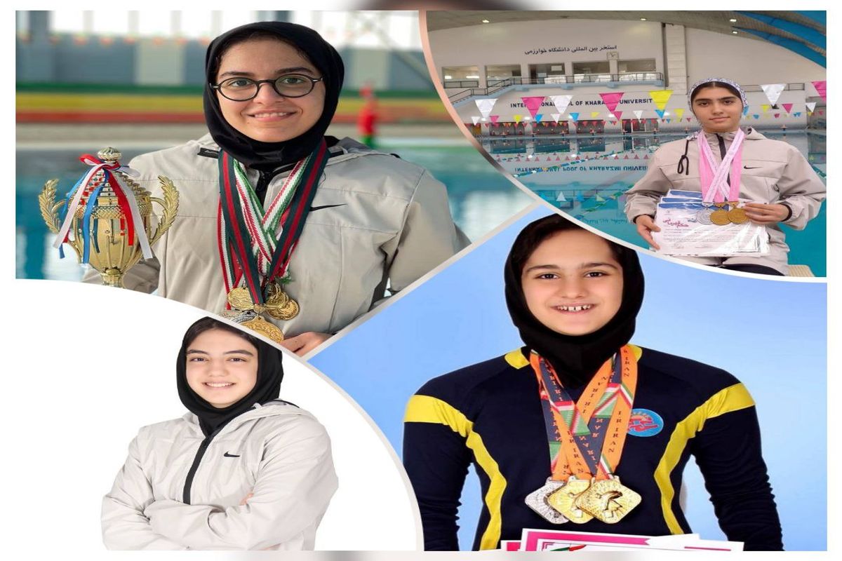 دختران گرگانی موفق به کسب ۱۰ مدال در رقابت های جایزه بزرگ شنای کشور شدند