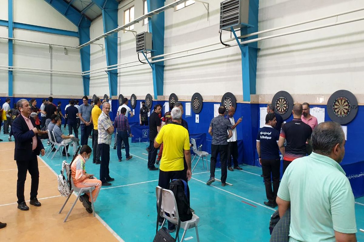 رکورد شرکت در مسابقات انتخابی تیم ملی دارت در قزوین شکسته شد