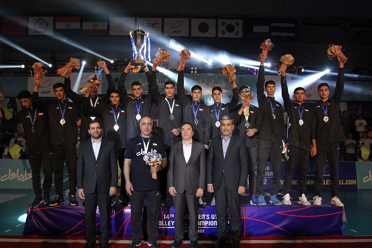 تیم‌ ملی والیبال نوجوانان ایران در جایگاه دوم جهان