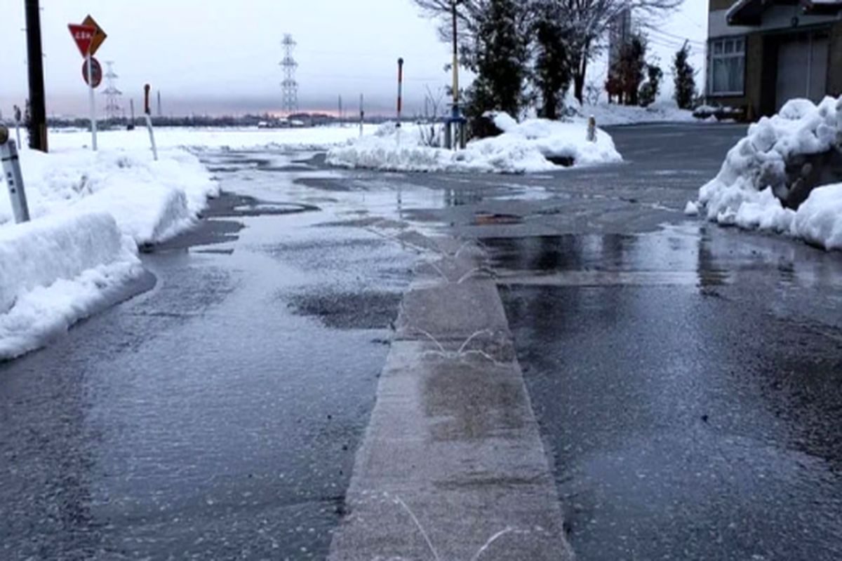 راه حل جدید ژاپنی‌ها برای آب کردن برف در خیابان ها