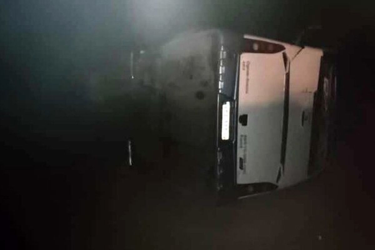 واژگونی مرگبار اتوبوس در محور ایرانشهر به نیکشهر سیستان و بلوچستان