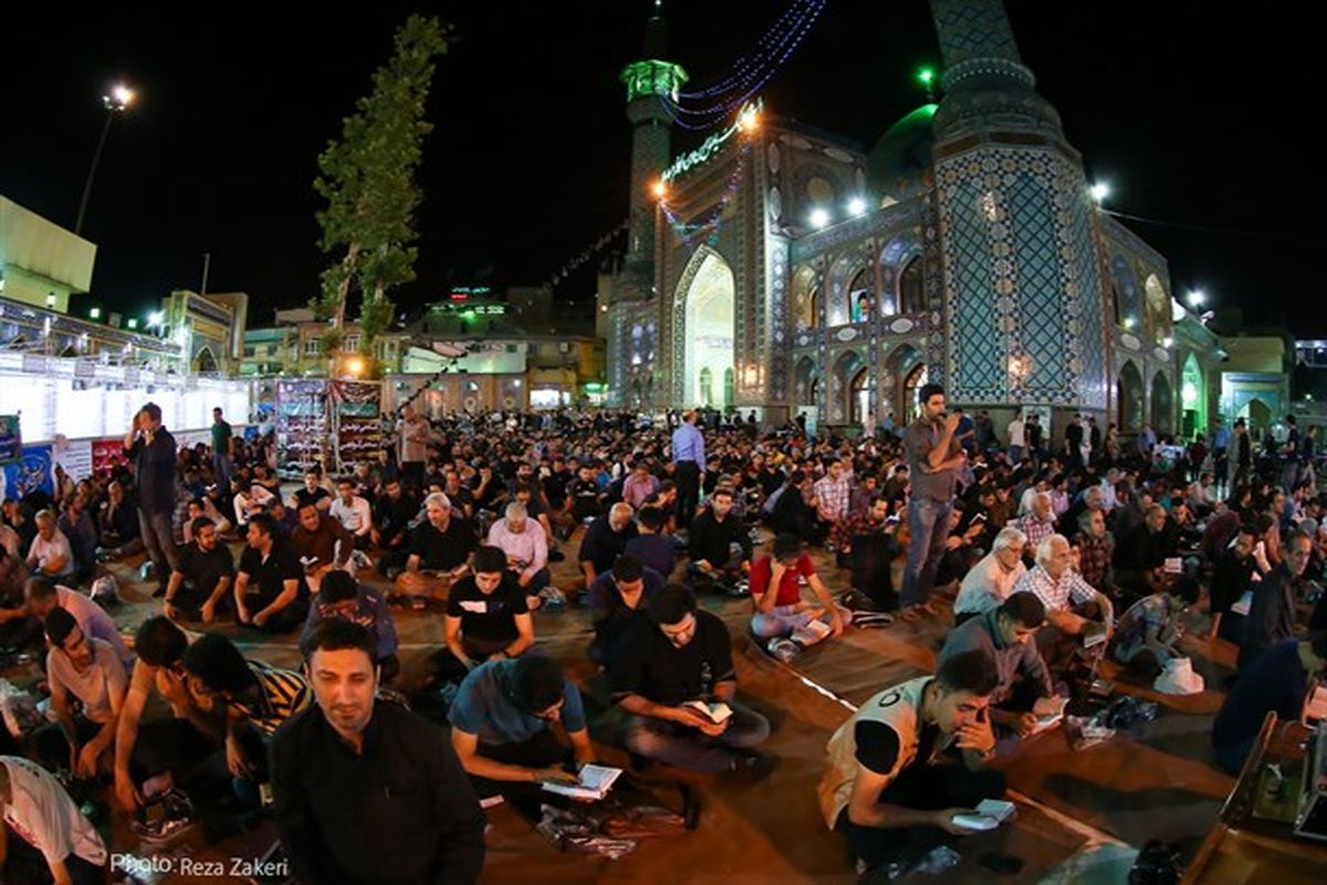 اجرای مراسم احیا در مساجد باب الرضای تهران