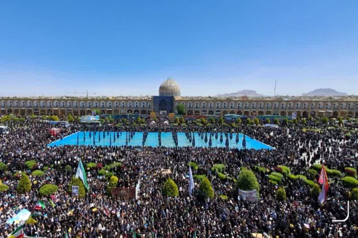 حضور گسترده مردم اصفهان در راهپیمایی روز قدس