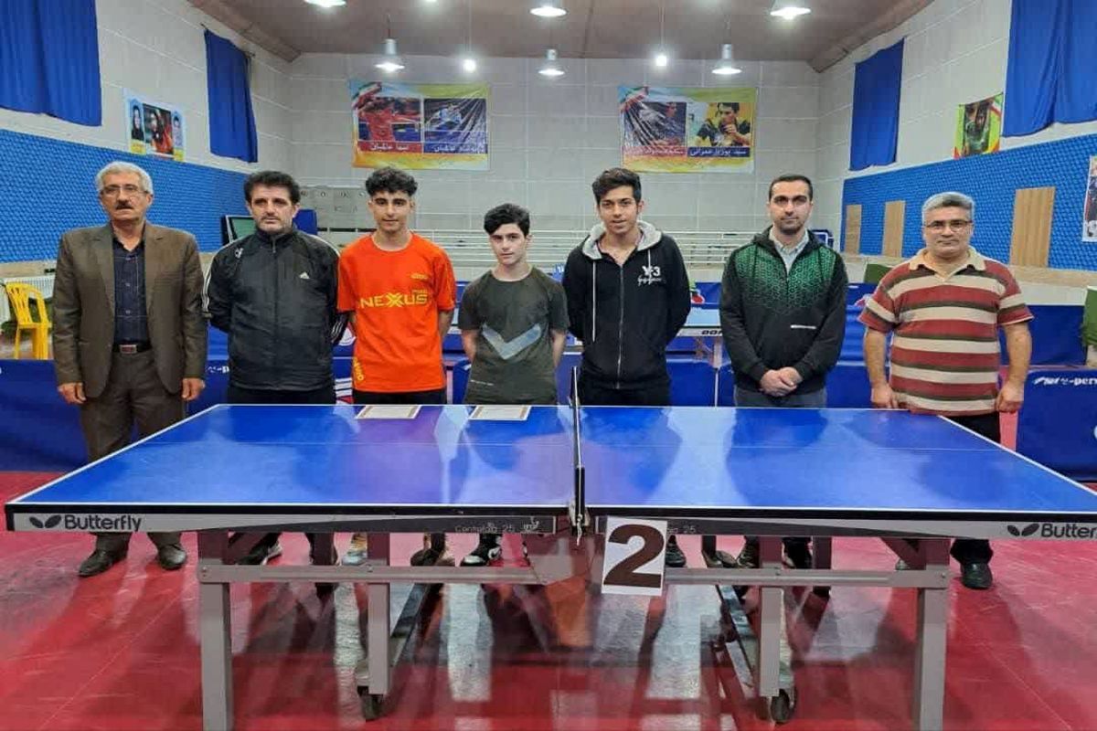 ورزشکار گیلانی قهرمان مسابقات تنیس روی میز جوانان پسر منطقه دو کشور شد